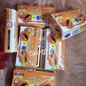X 6 Asantee Papaya & Carrot Soap